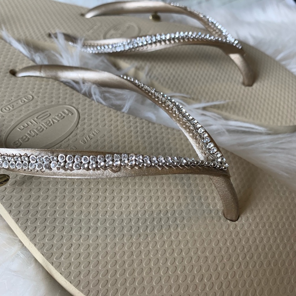 Havaianas Wedding Flip flop Swarovski Crystals